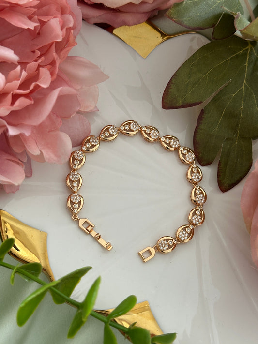 Gold x Diamond Replica Bracelet