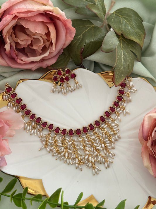 Reethu Kemp Rice Pearl Necklace