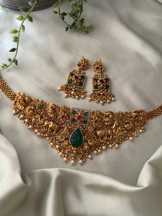 Amishka Emerald Bridal Choker