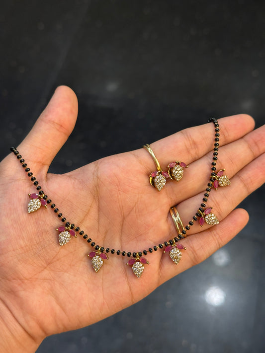 Berry Diamond Mangalsutra