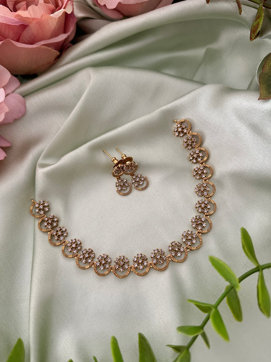 Miya Floral Diamond Necklace