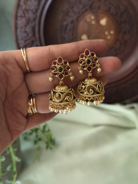 Talika Flora Jhumkas