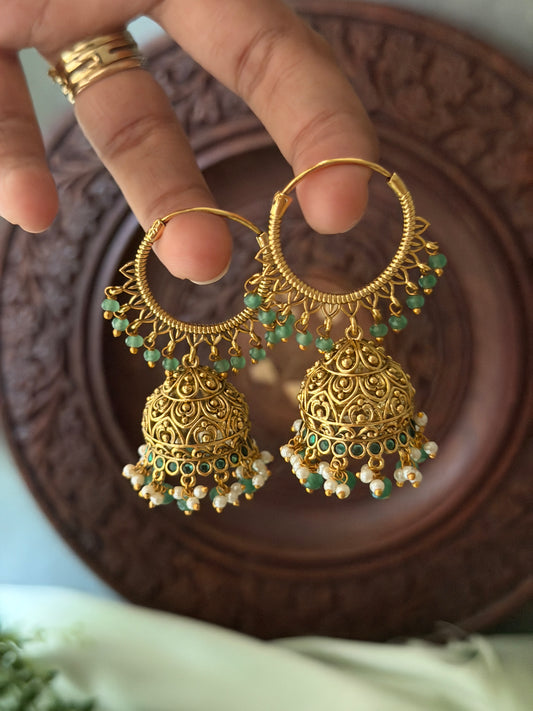 Trivena Hoop Jhumka