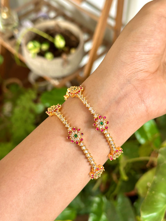Diamond x Precious Stones Bangles (2.6)