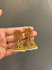Gold Replica Kemp Flora Jhumkas