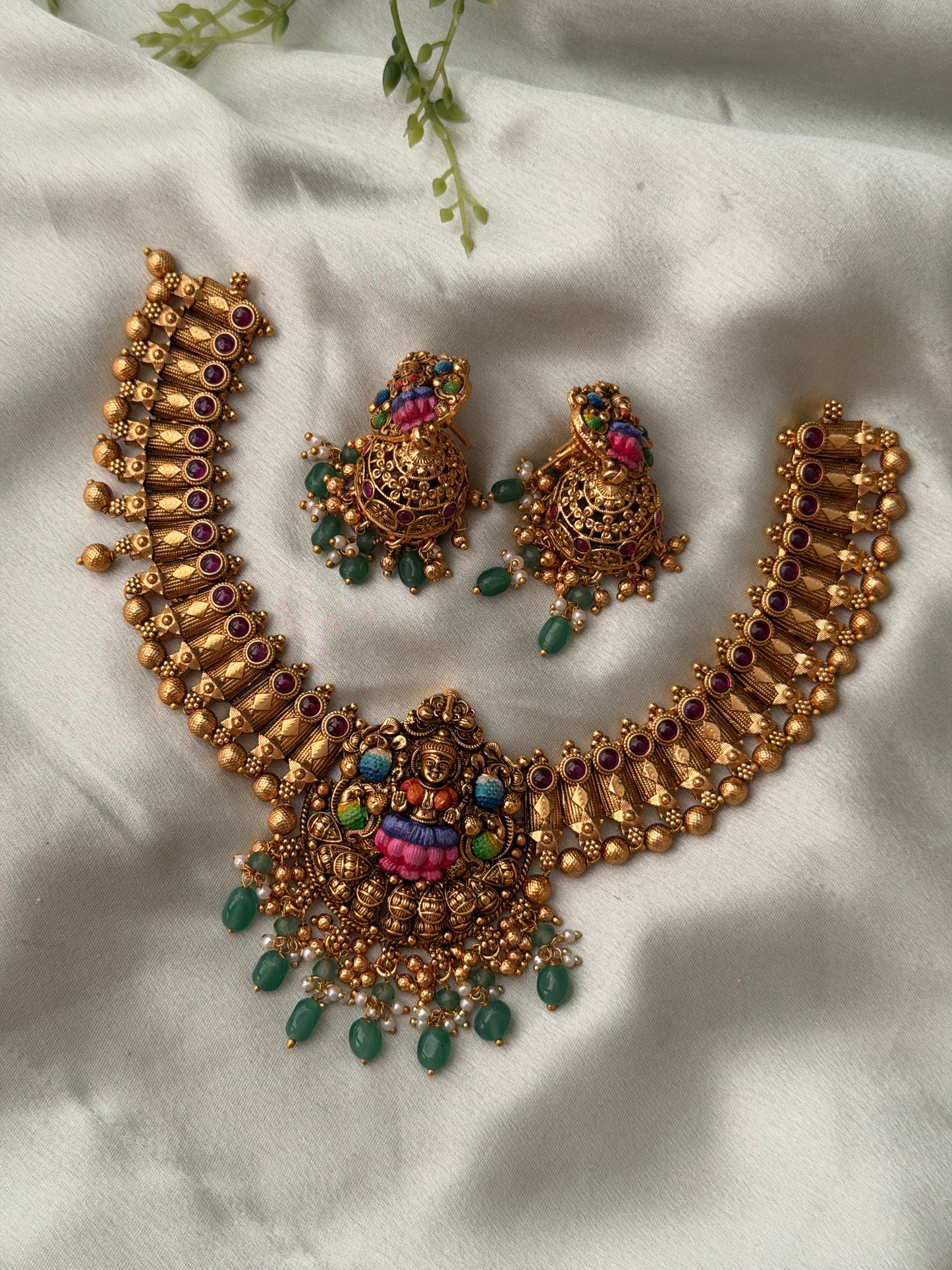 Akshatha Meenakari Necklace