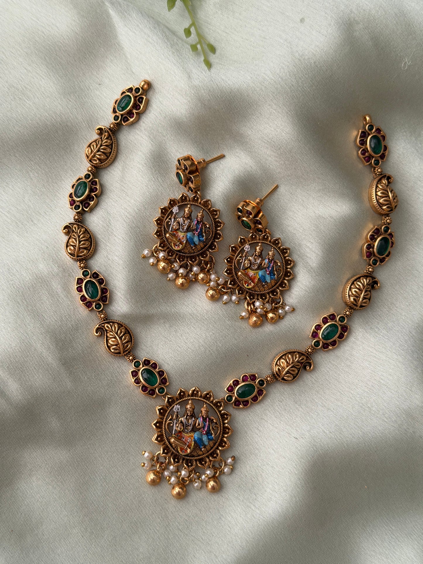 Agrata Meenakari Necklace