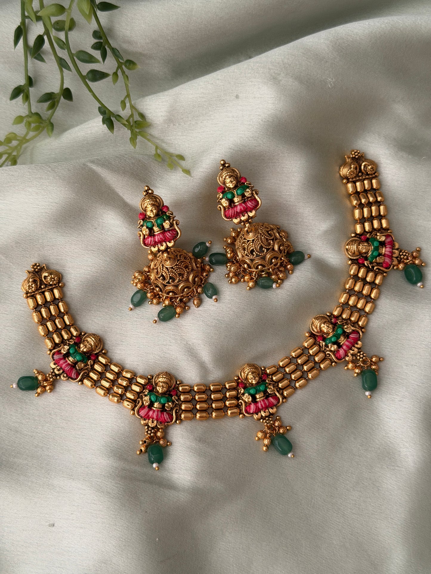 Agnimukha Meenakari Necklace