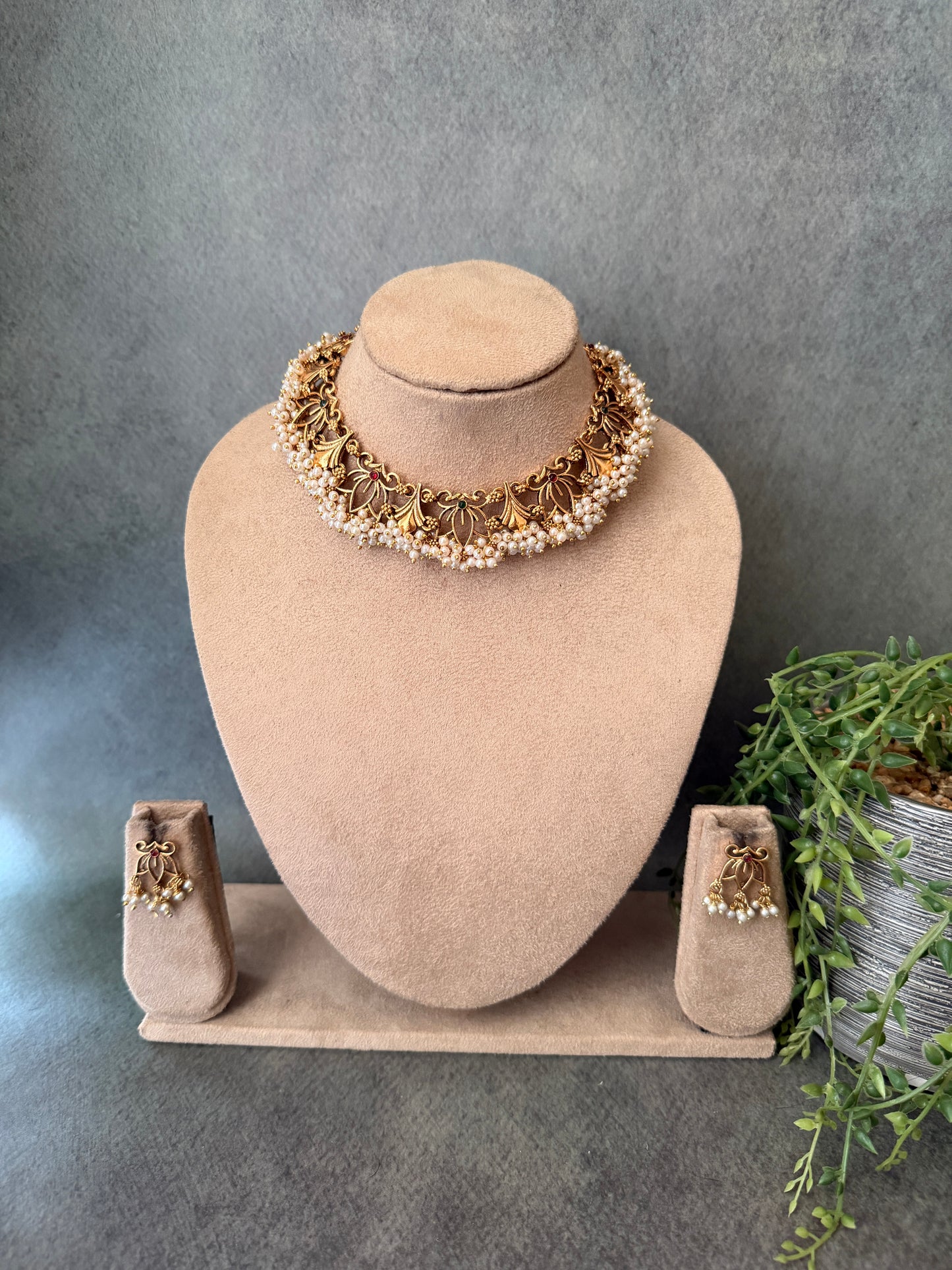 Heritage Lotus Pearl Necklace