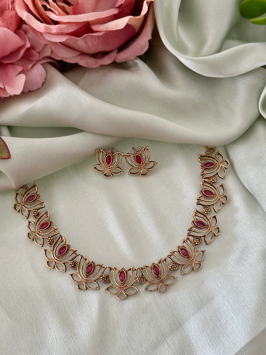Simple Lotus Necklace