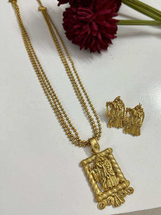 Radhe Krishna Simple Chain