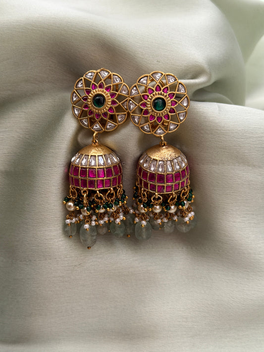 Kishora Jadau Jhumkas