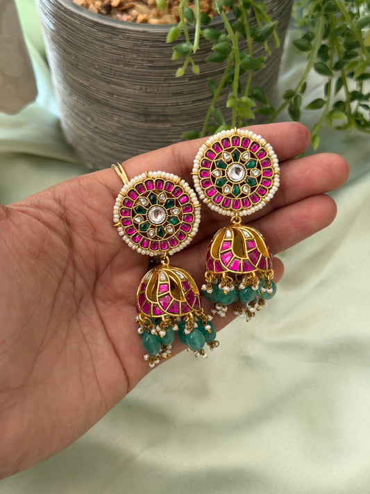 Priyanka Jadau Jhumkas