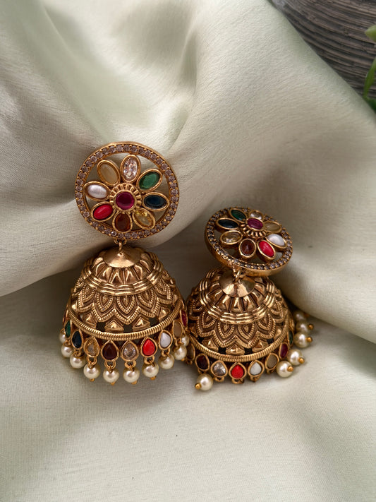 Jyothisha Navaratna Jhumkas