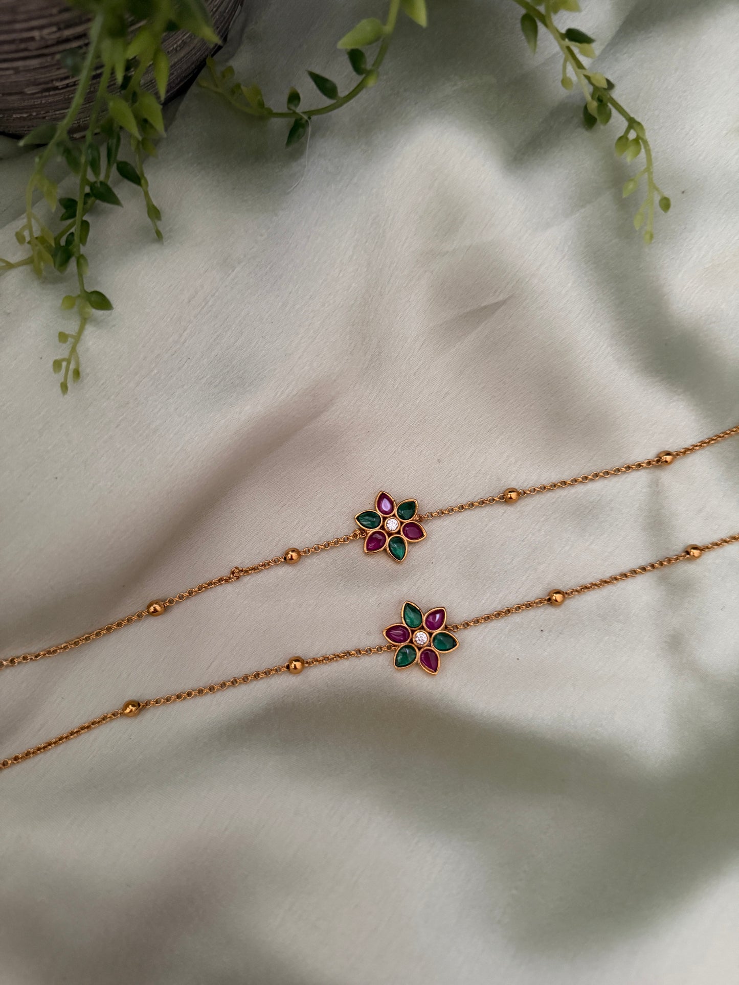 Prithika Flora Anklets