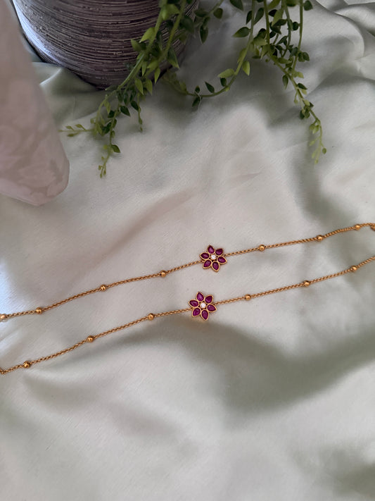 Prithika Flora Anklets