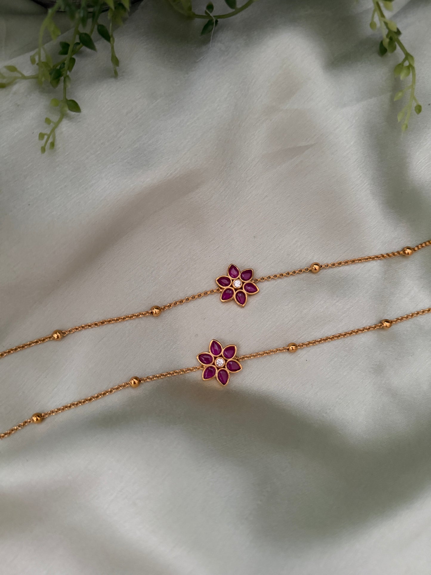 Prithika Flora Anklets