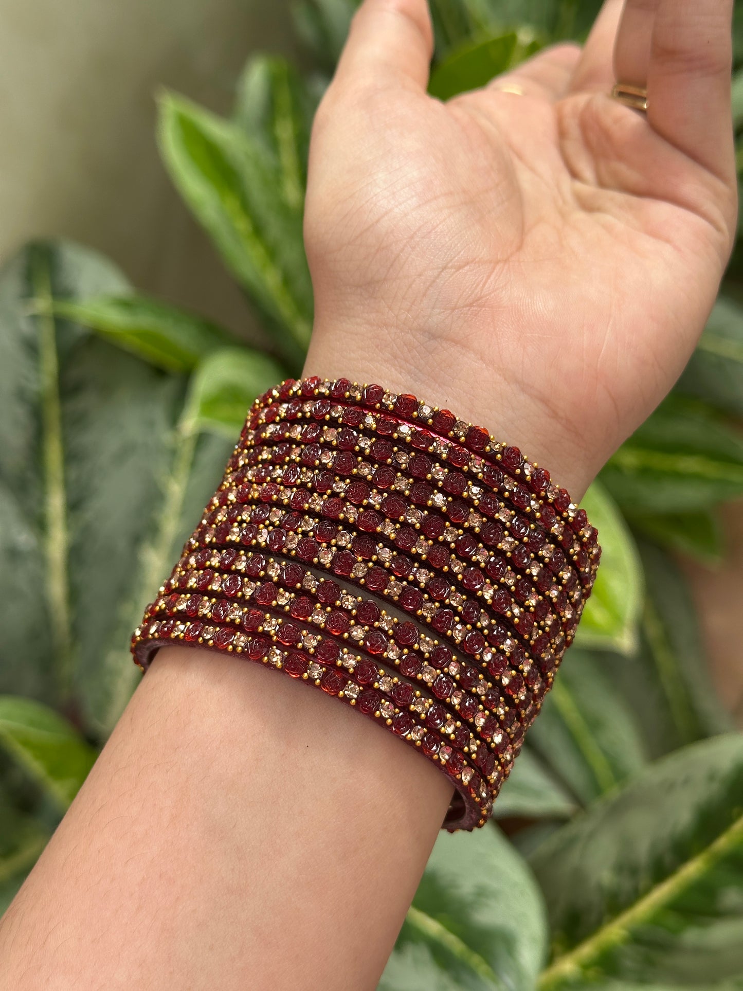 Gulab Raindrop Bangles( Per Dozen )