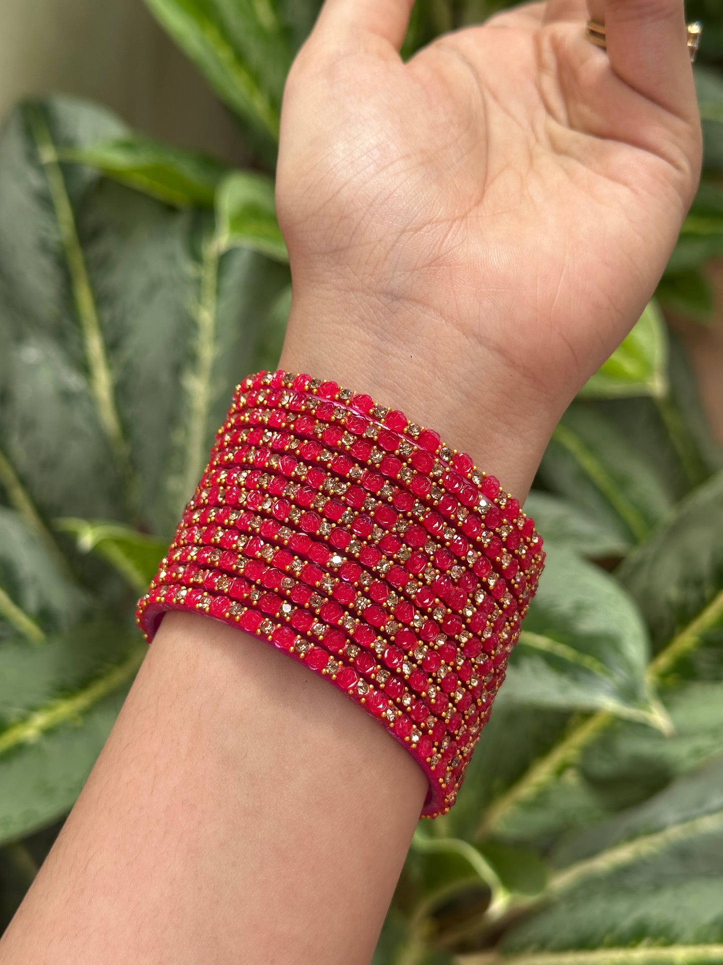 Gulab Raindrop Bangles( Per Dozen )