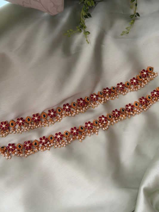 Mohana Kempu Anklets
