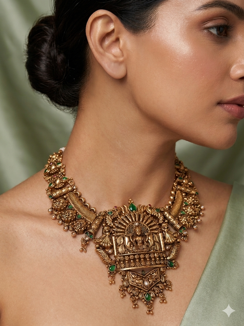 Nipura 1Gm Gold Necklace
