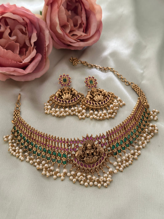Premium Devi Guttapusalu Bridal Choker