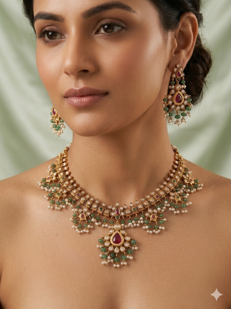 Saanthwana Guttapusalu Necklace