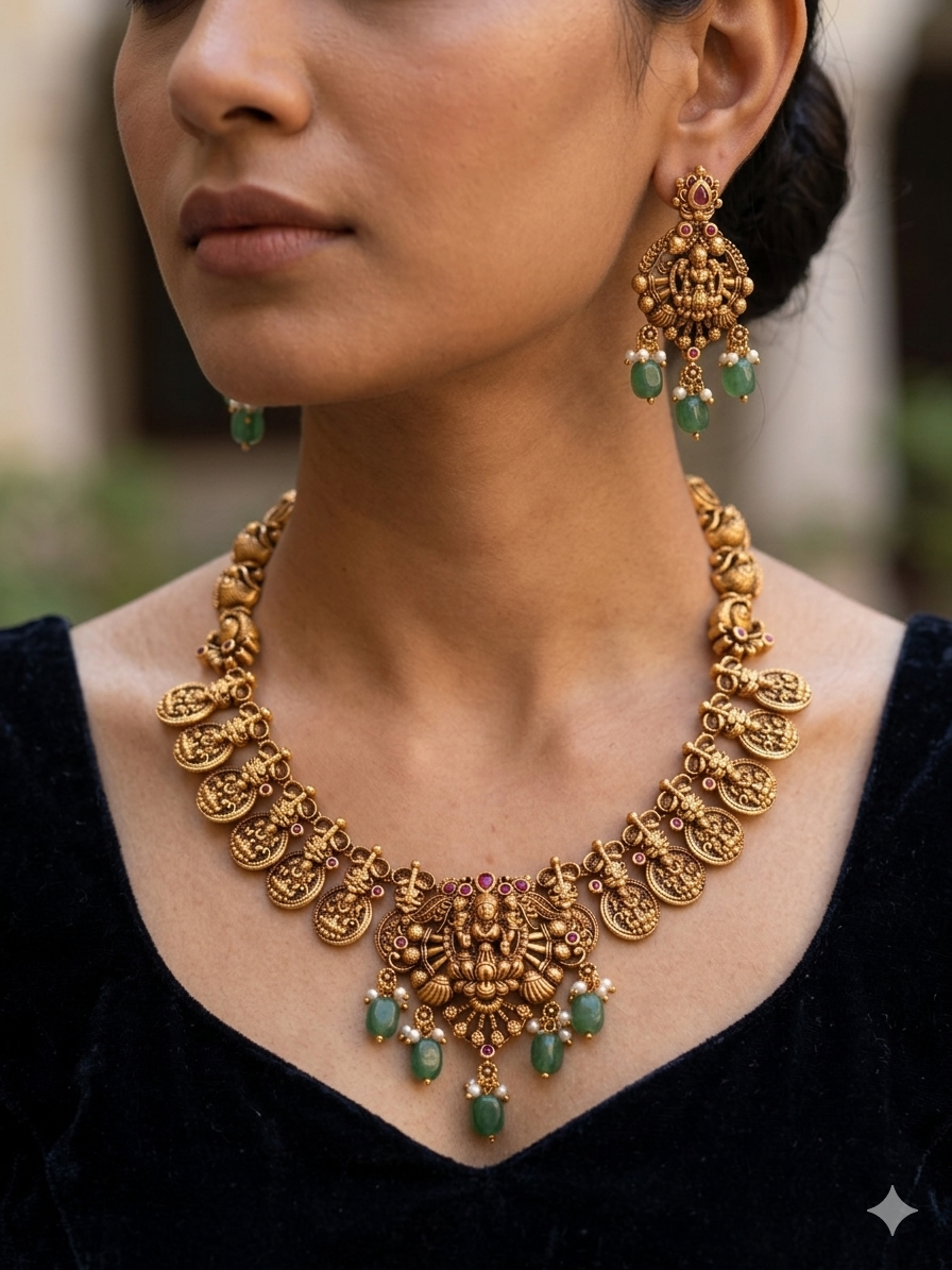 Lathika Devi Antique Necklace