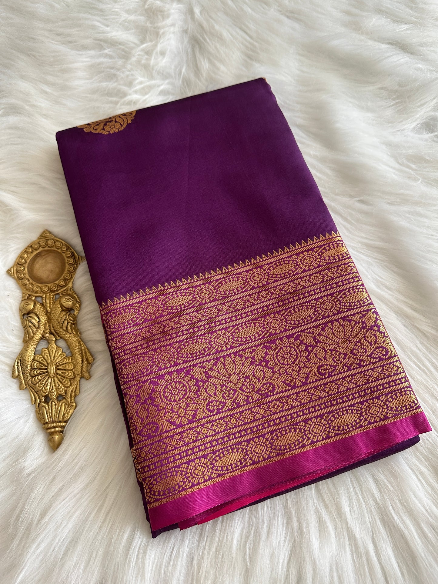 Violet Soft Silk Saree
