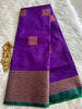 Cadbury Purple Soft Silk Saree
