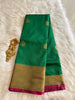 Emerald Manga Butta Soft Silk Saree