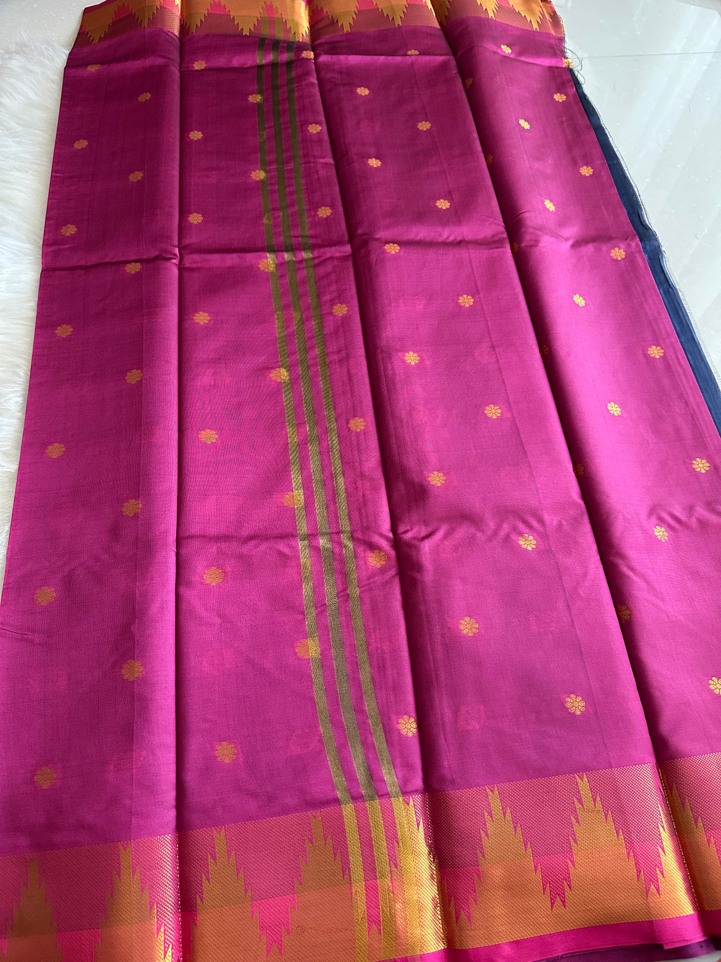 Royal Blue Soft Silk Saree