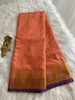 Peach pink Soft Silk Saree