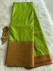 Parrot Green 1000 Butta soft silk saree