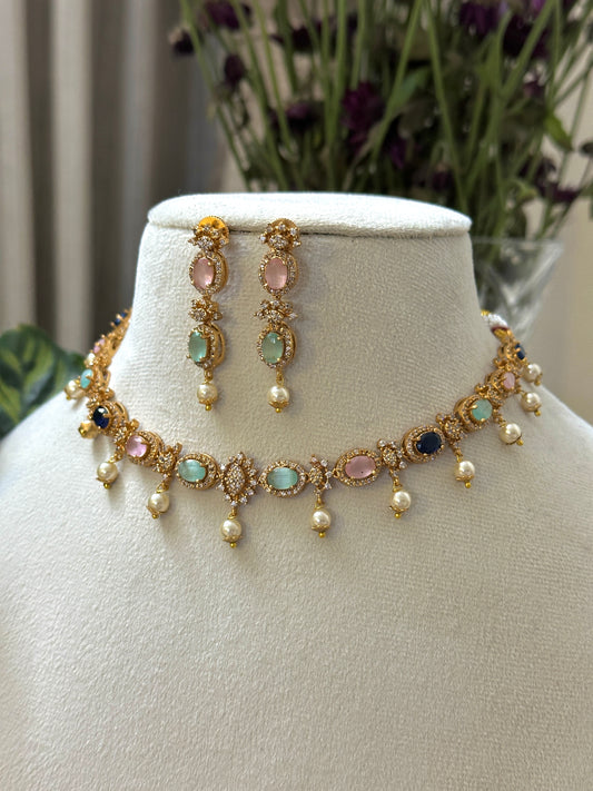 Pastel Mix AD Necklace