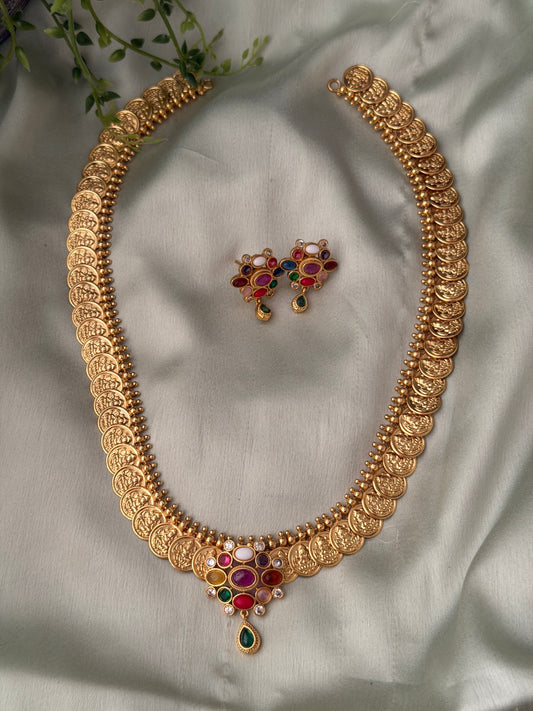 Navaratna Pendant Kaashu Maala