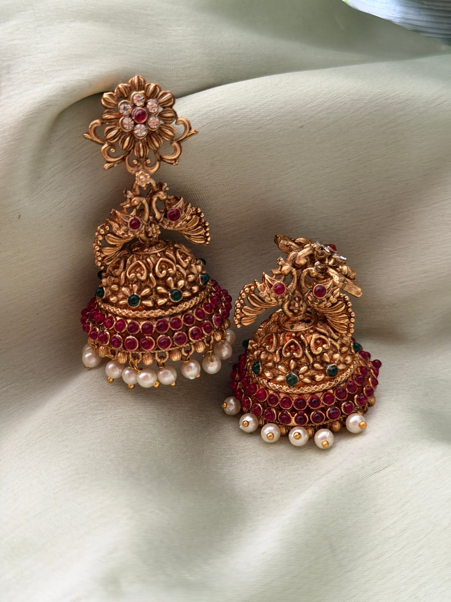 Budgeted Bridal Matte Jhumkas