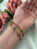 Oval x Floral Bangles (Set of 2)
