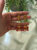 Coloured Umbrella Jhumkas(with Idol)