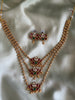 Triple Layer beaded necklace