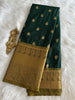 Forest Green Semi Kanchivaram Pattu
