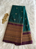 Ocean Blue Semi Kanchivaram Pattu