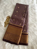 Ashy Brown Semi Kanchivaram Pattu