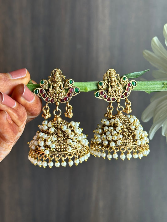 Subhadra Pearl Bridal Jhumka