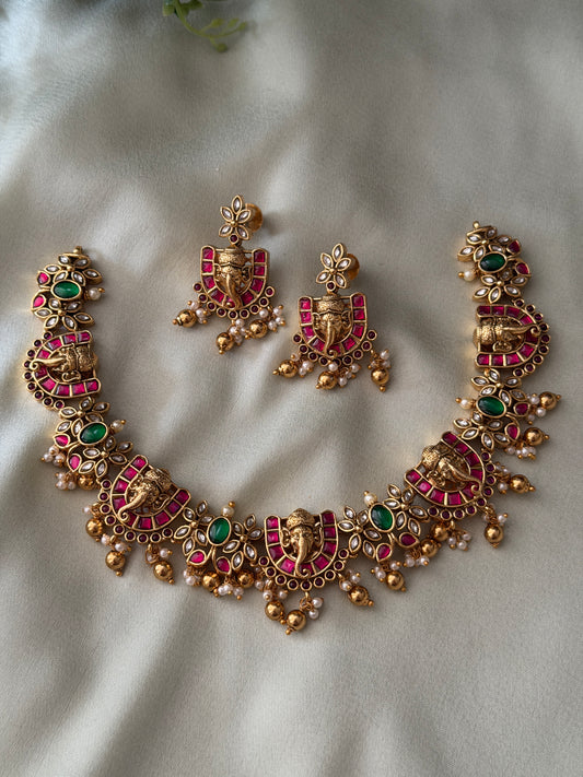 Vakatunda Jadau Necklace