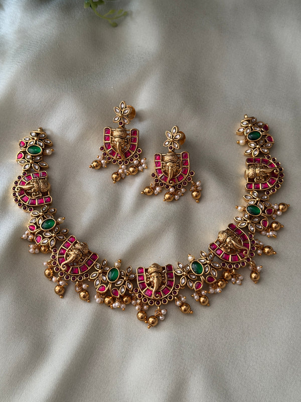 Vakatunda Jadau Necklace