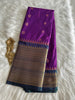 Cadbury Purple Semi Kanchivaram pattu