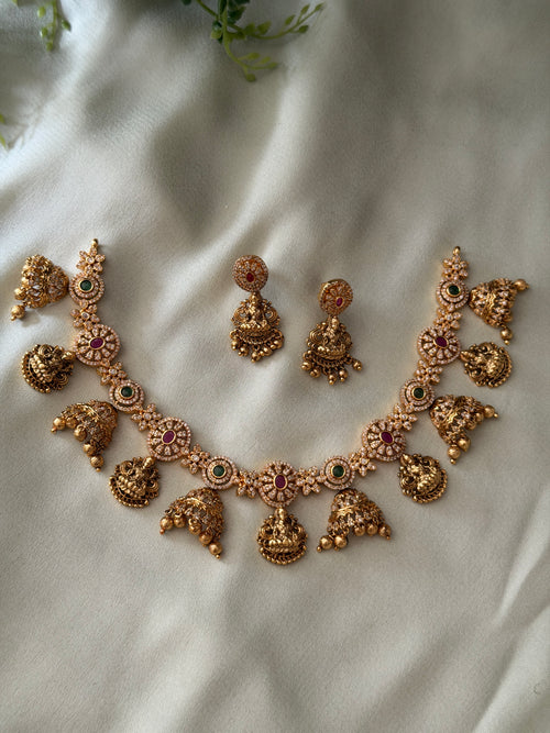 Eeshika Jhumka x Devi Fusion Necklace
