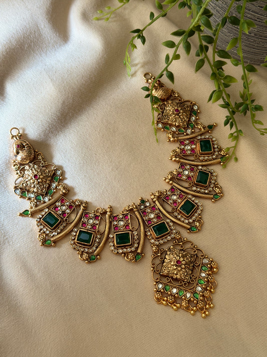 Manasam 1Gm Gold Necklace