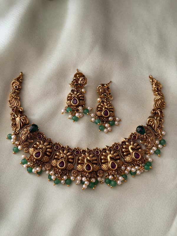 Idhika Peacock Necklace